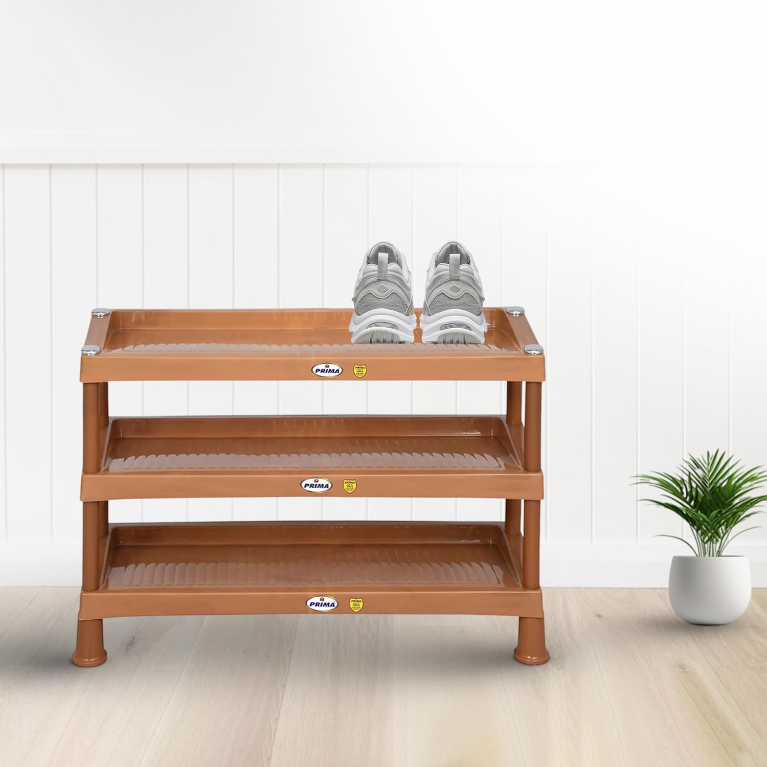 趣味・スポーツ・実用 ART PLASTIC: DESIGNED FOR LIVING Prima Plastic Shoe Rack-3 | Storage Organizer | Shelves for Home